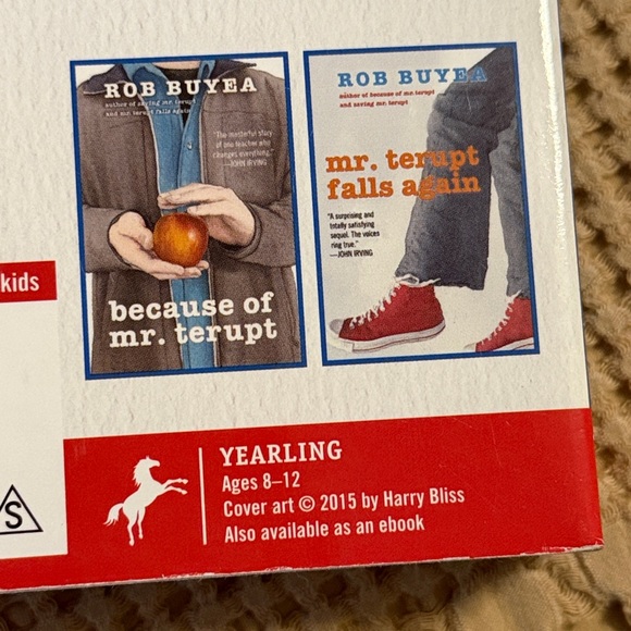 Saving Mr. Terupt & Mr. Terupt Falls Again Paperback Books - Red, White - Picture 4 of 4